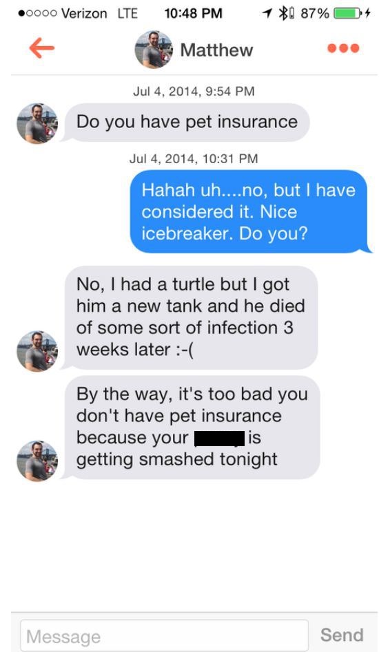 funny tinder lines